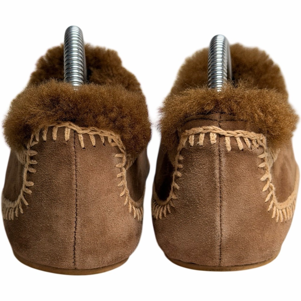 Laidback London Fuyu Shearling Suede Slippers EU 40 US 9.5 Handmade - Picture 6 of 12